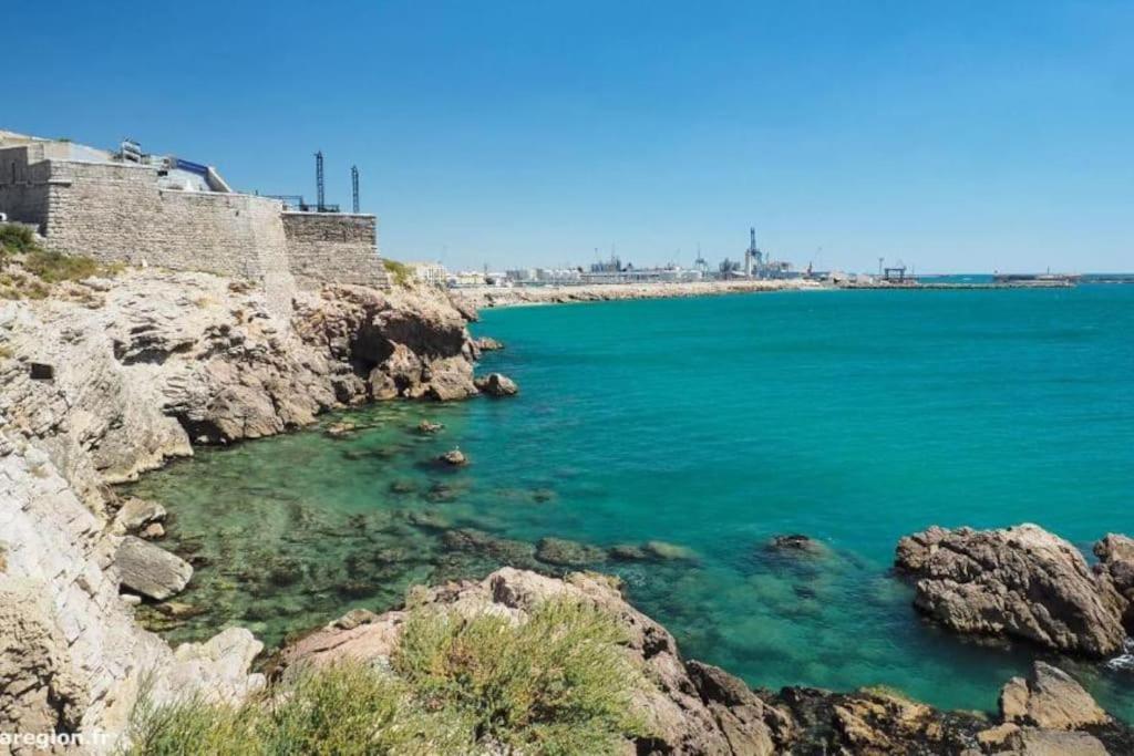 Charmant 2 Pieces, Vue Sur Mer - Proche Plage Sete Bagian luar foto